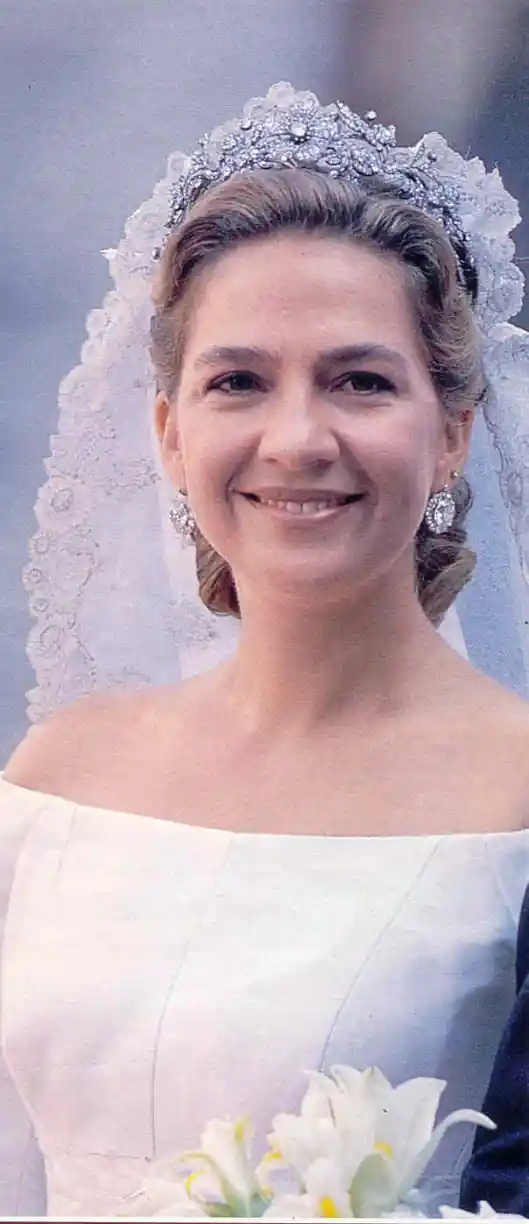 The Infanta Cristina the day of her wedding